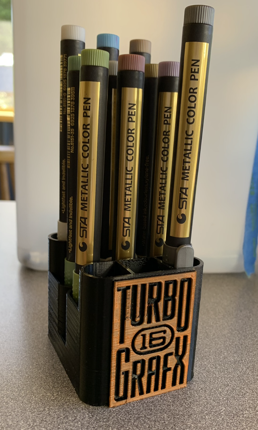 Turbografx-16 Copic marker stand 13mm markers