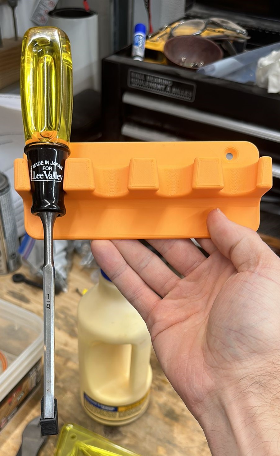 Lee Valley Bevel-edge Chisel Wall Holder (4x) by David Makes | Download ...