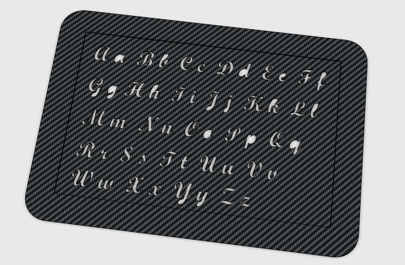 Lowercase Letters From Model Trace Lowercase and Uppercase Alphabet by Mar20 | Download free STL ...