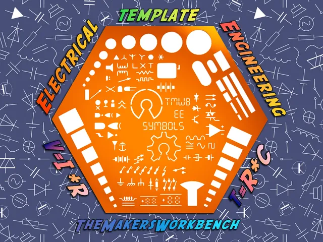 Electrical Engineering Schematic Symbol Template - STL and DXF