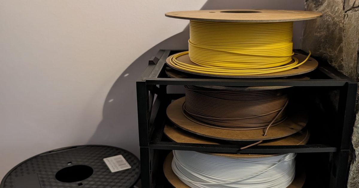 Modular Spool Shelf by KWong | Download free STL model | Printables.com