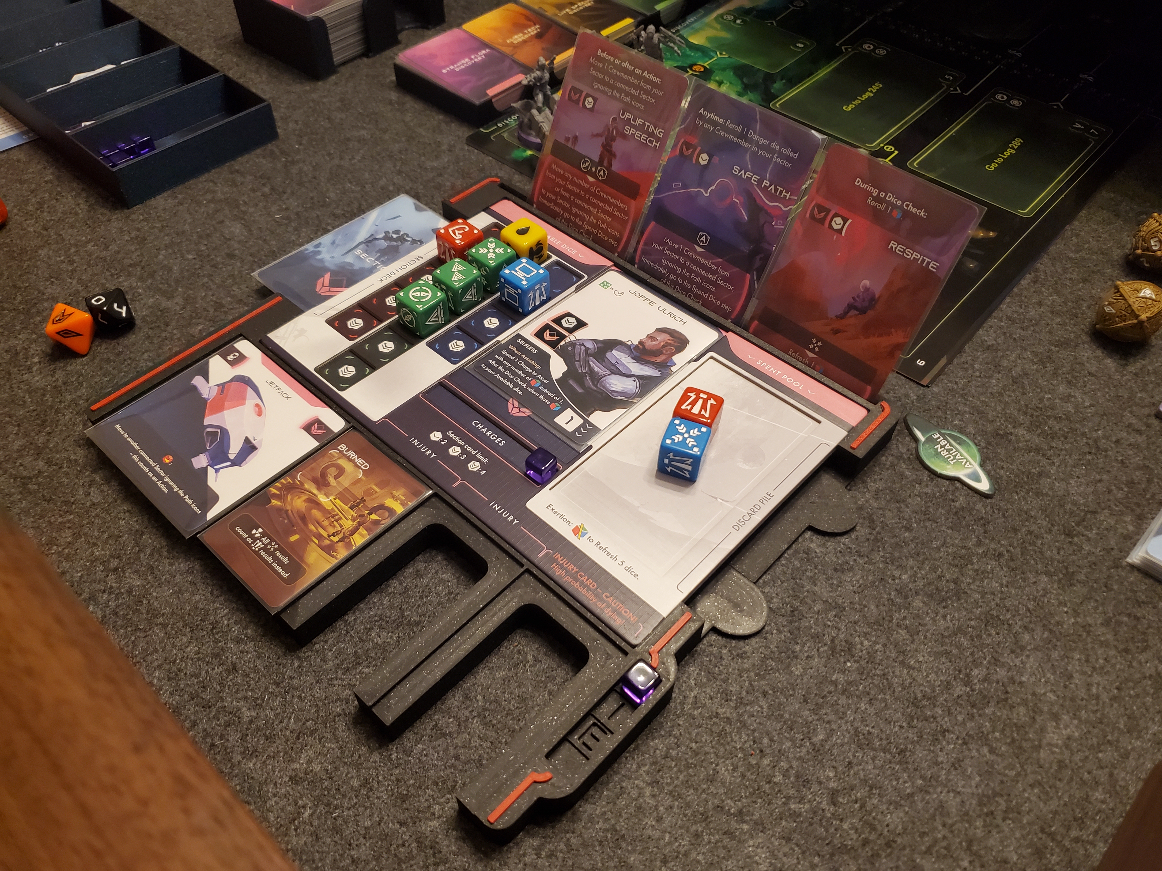 ISS Vanguard Dashboard - Sleeved Cards