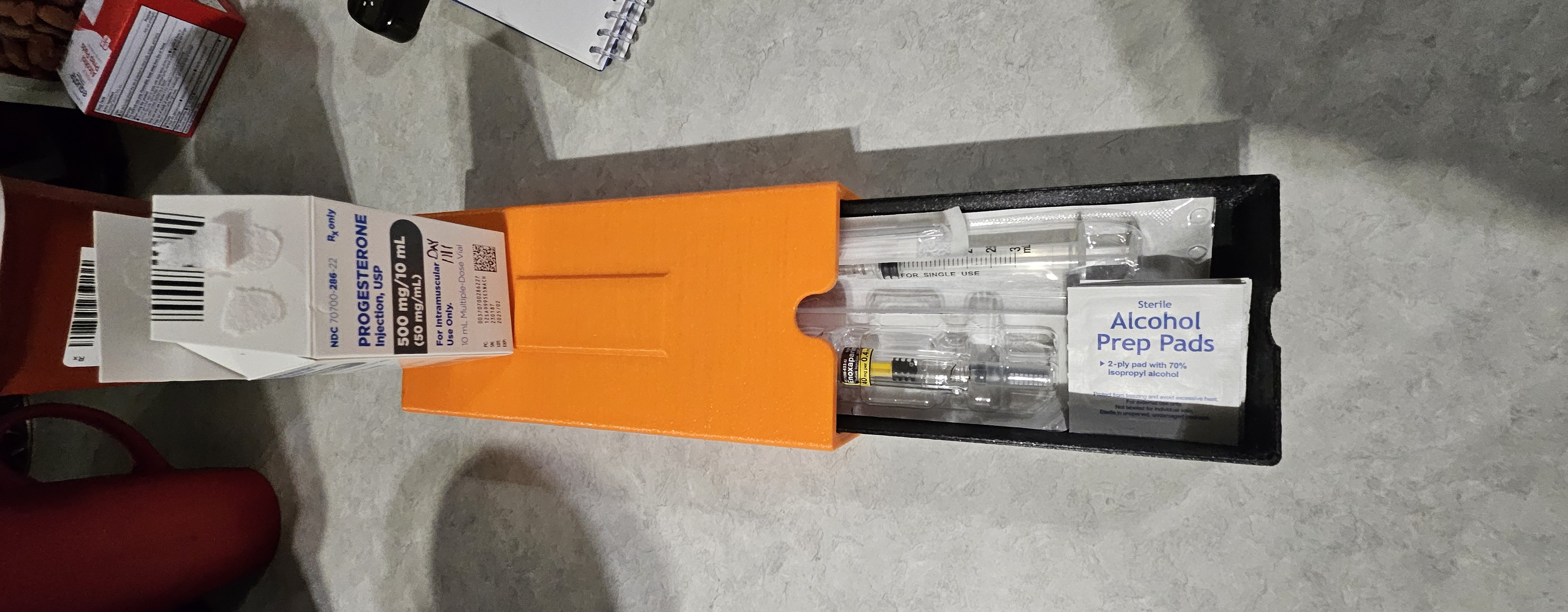 IVF Daily Injection Stackable Container Caddy Box