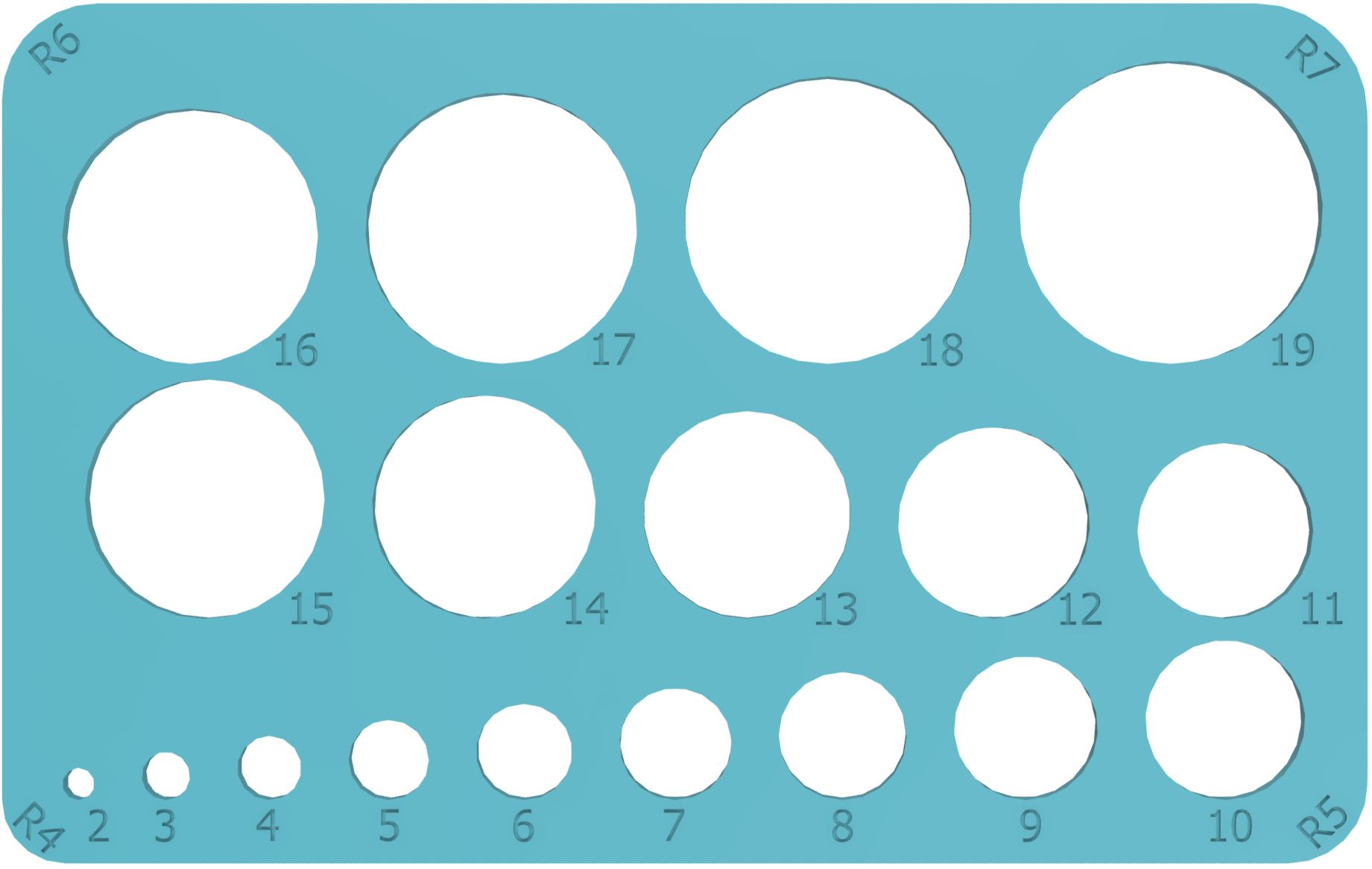 Circle Template Credit Card By Ramsey Download Free Stl Model Printables Com