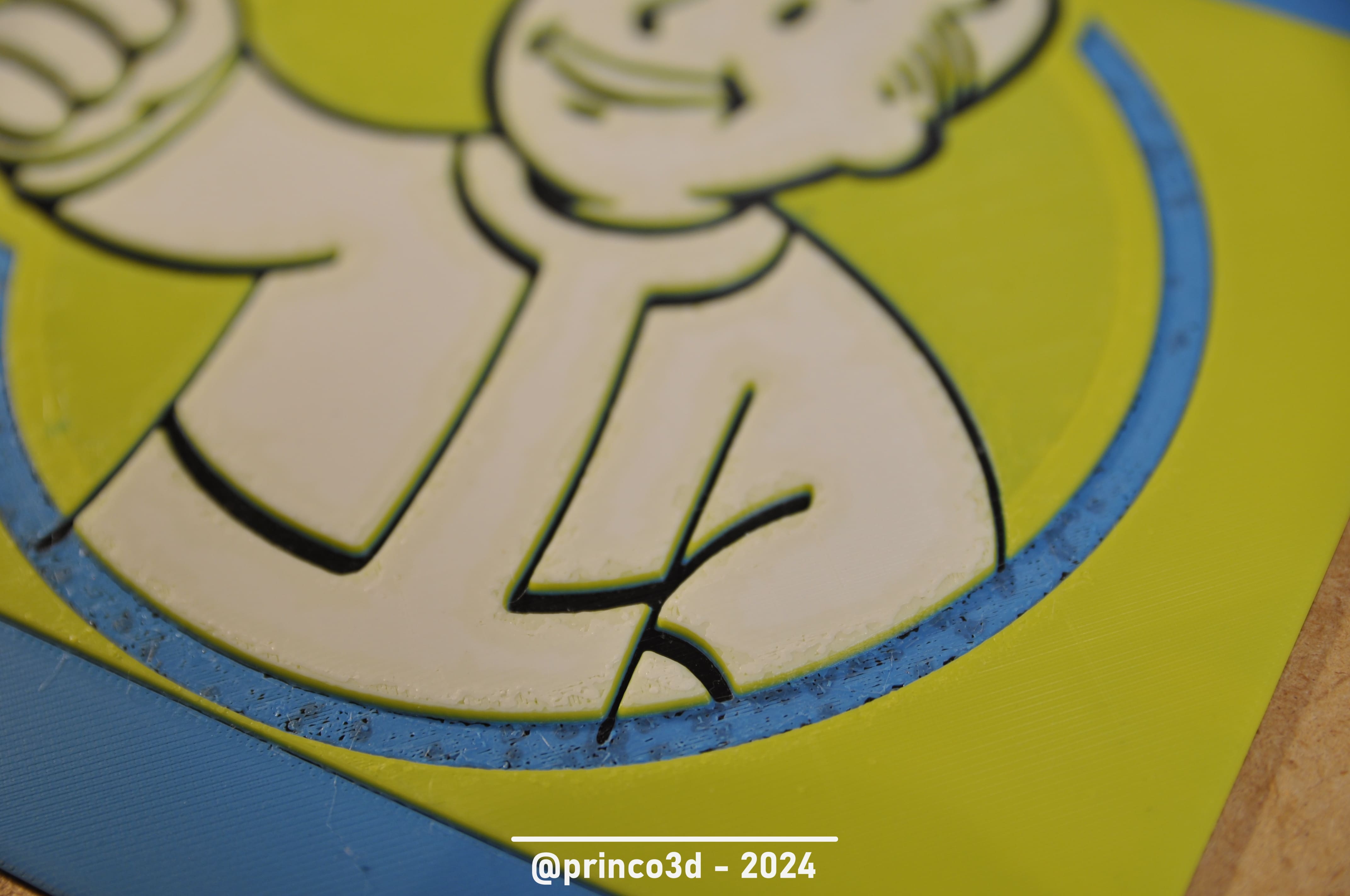 Vault boy fallout hueforge by princo 3d download free stl model
