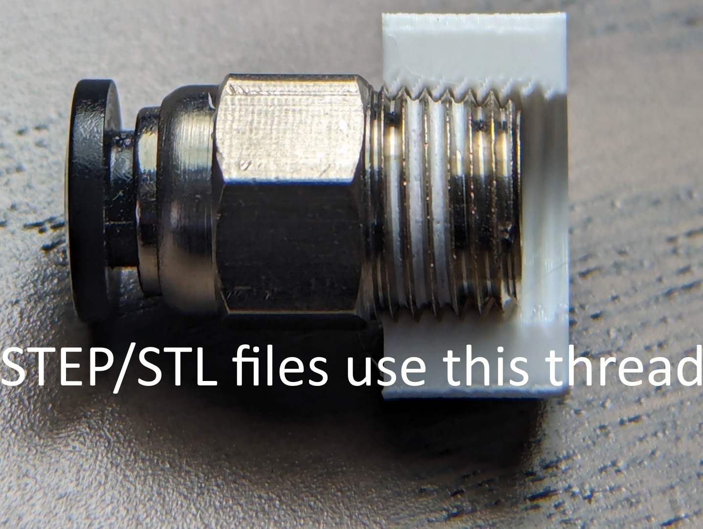 PC4M10 - Tapered threaded opening STEP/STL for design