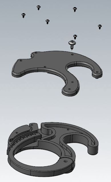 Miniatura 2 do modelo 3D cable clamp