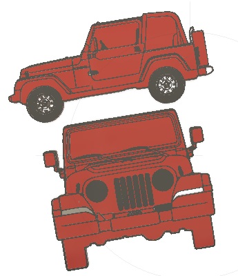 Silueta Jeep