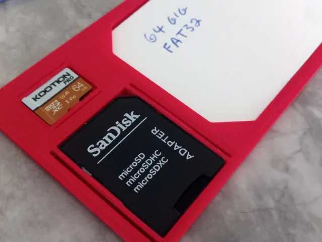 SD card labelling