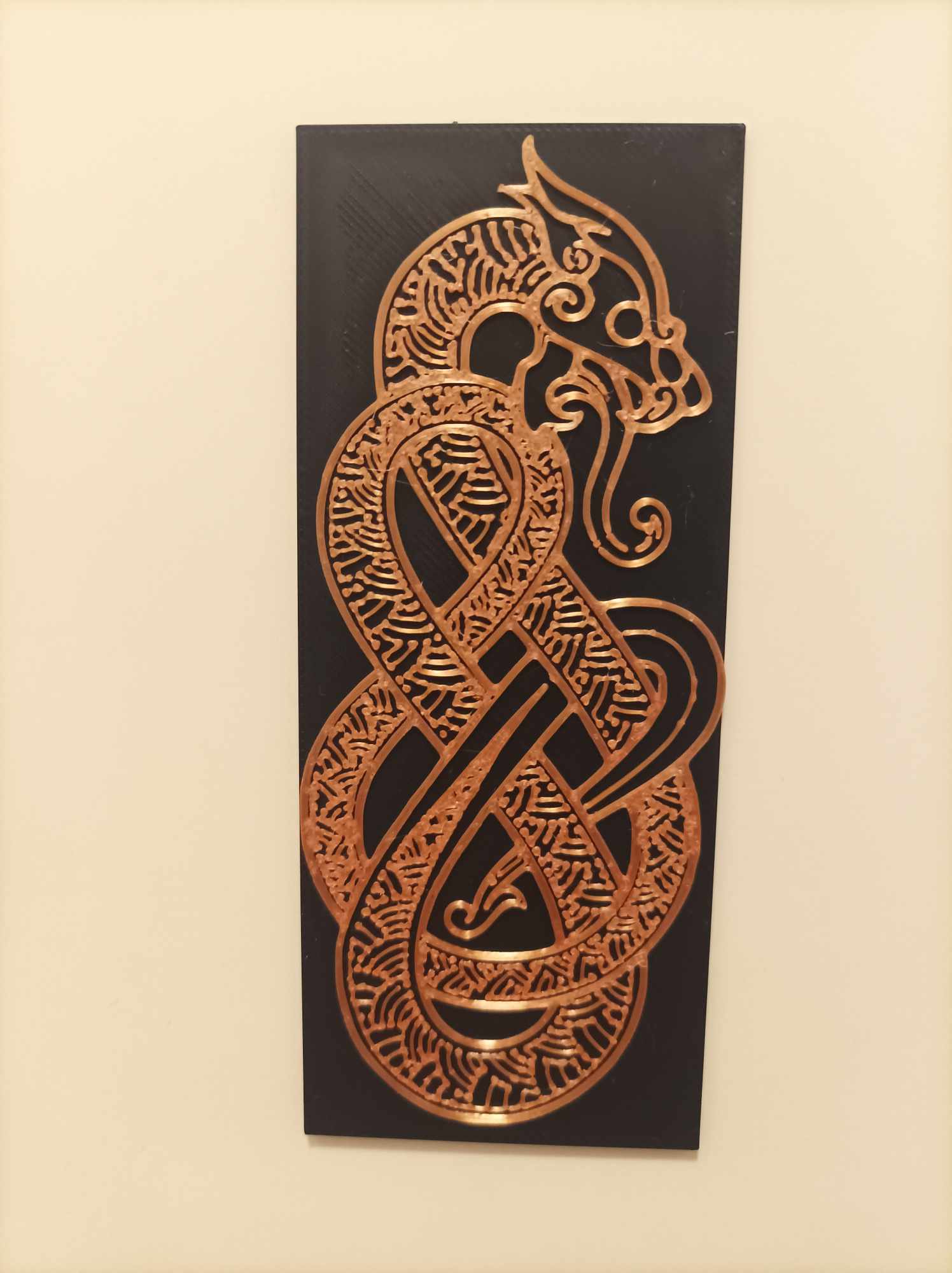 Viking dragon plaquet