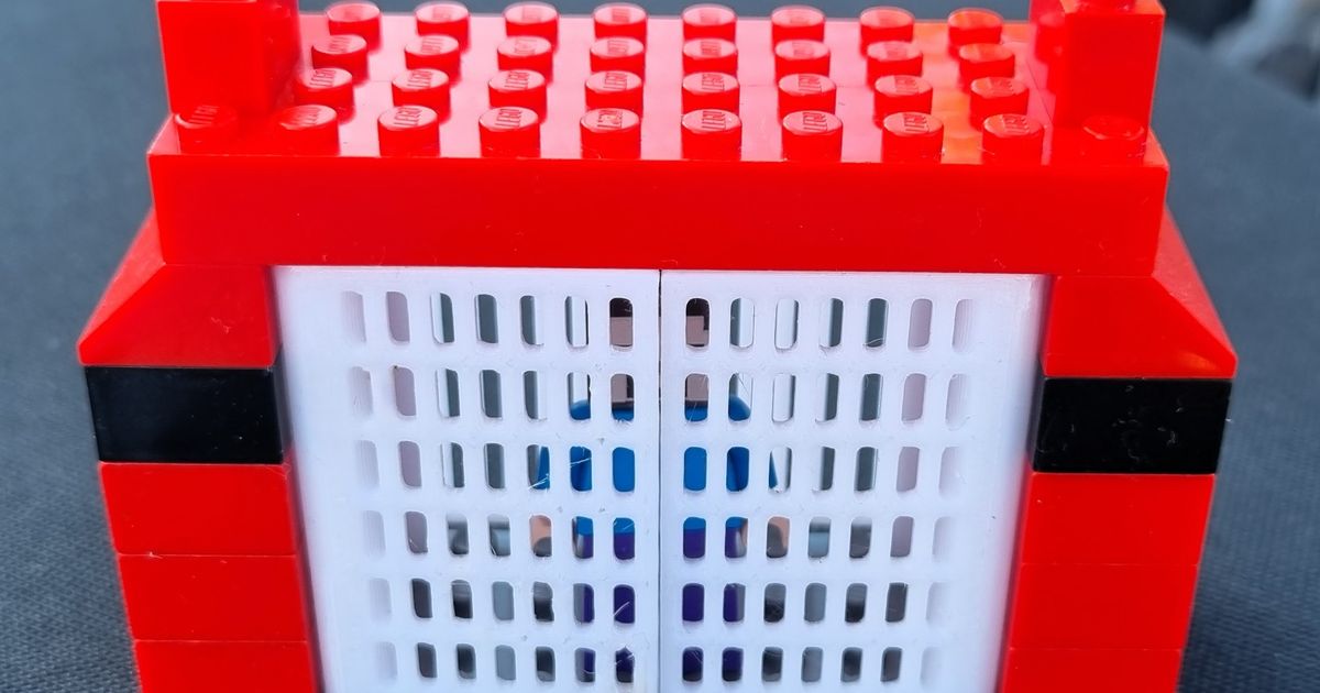 Lego compatible 5x4 grid cage door | Lego kompatible 5x4 Gitter ...