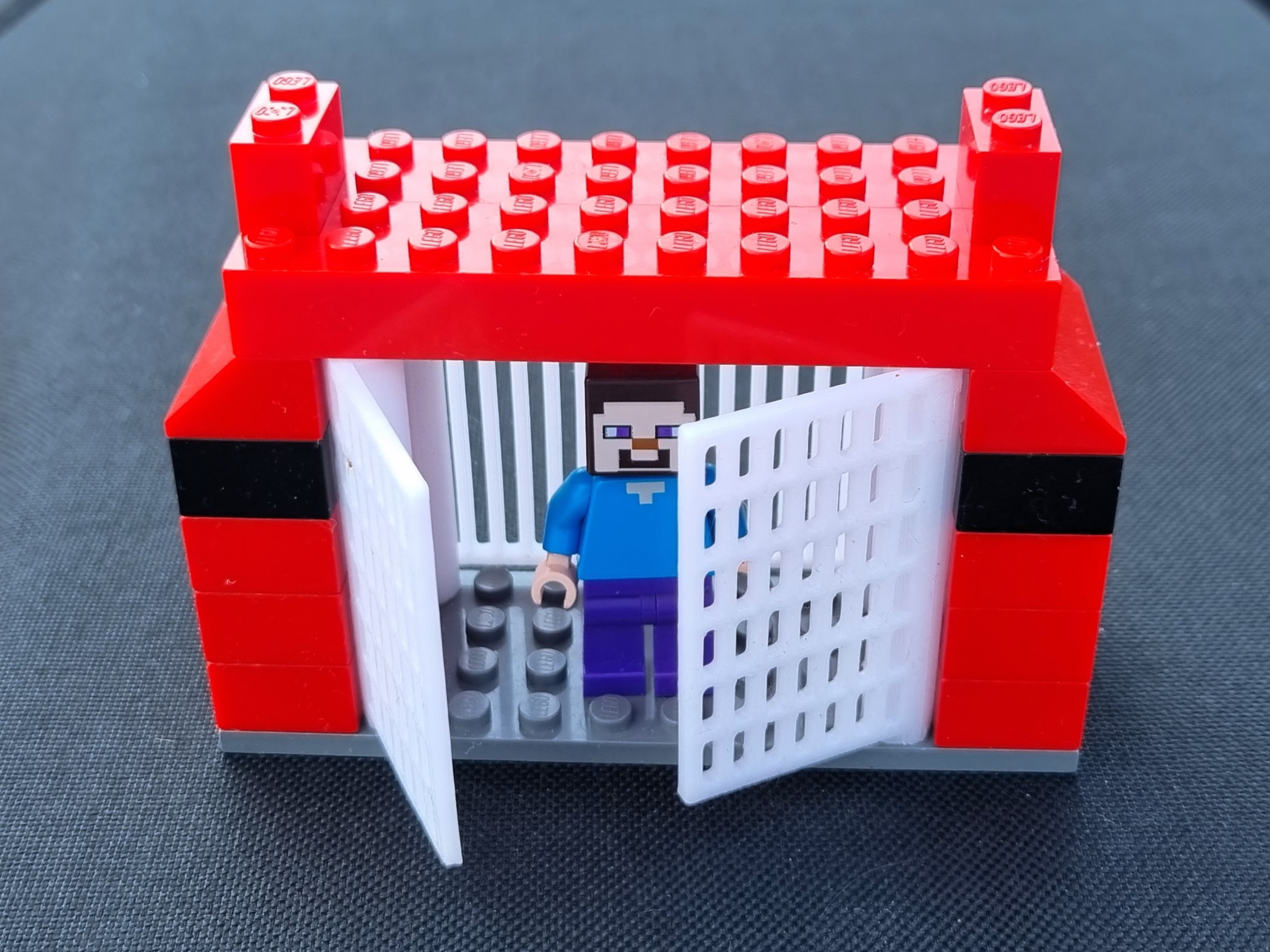 Lego compatible 5x4 grid cage door | Lego kompatible 5x4 Gitter ...