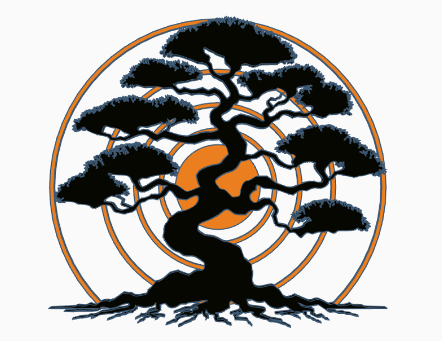 Wall art: Deep roots under the rising Sun