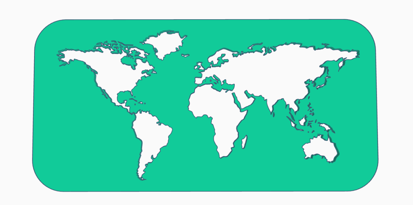 world map template