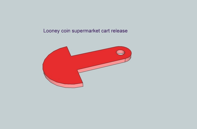 Loonie supermarket cart release