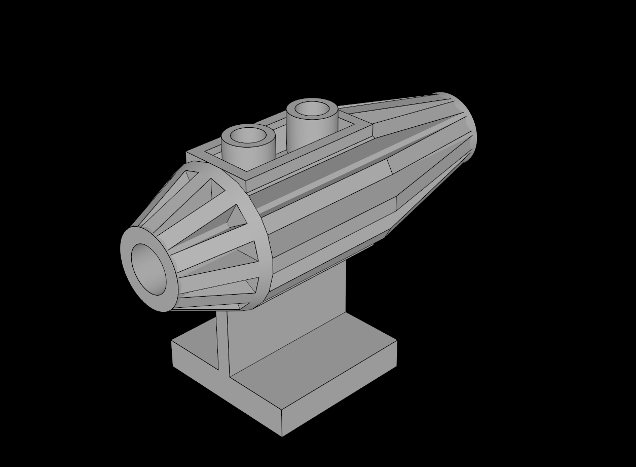 Lego Compatible (30358.dat) Tile  2 x  2 with Jet Engine