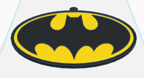 Model of Batman logo