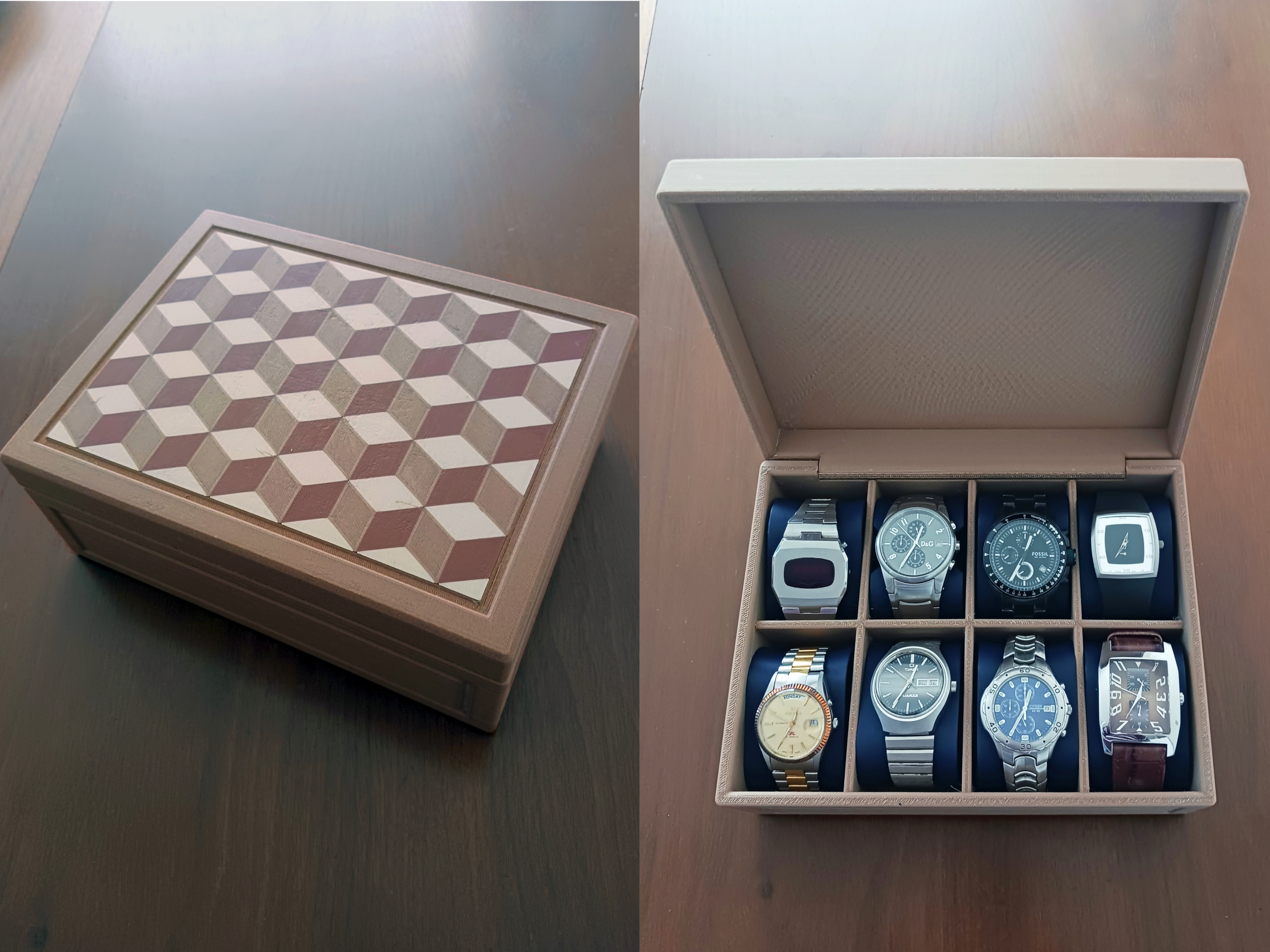 Watch Box with Inlay Design