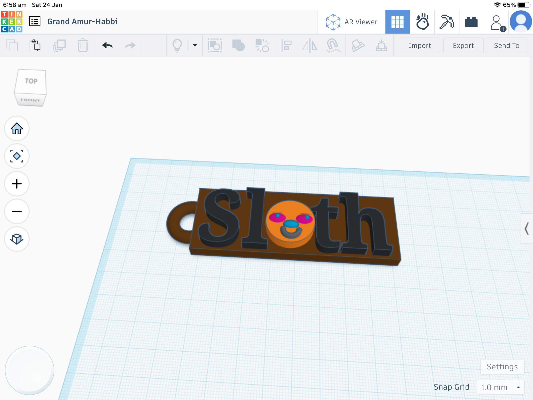 Sloth key ring — thumbnail 3