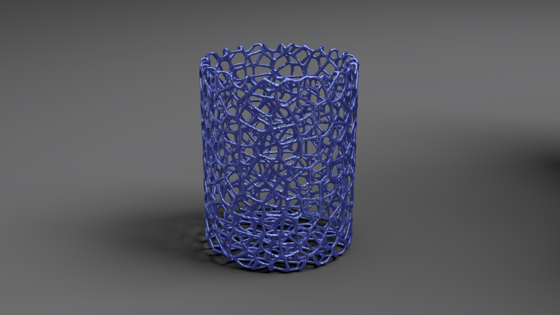 Organic mesh pencil pot