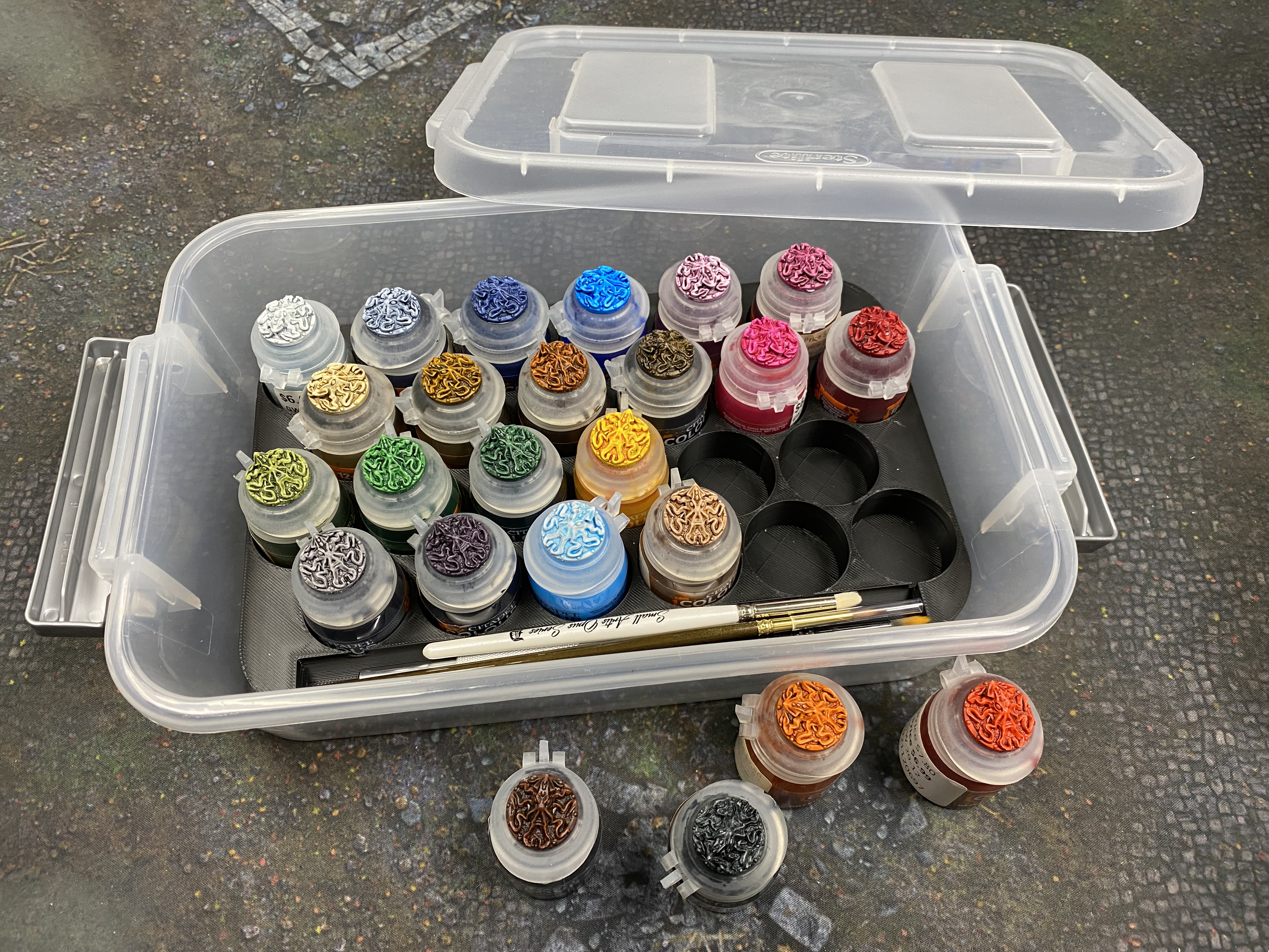 Citadel Paint Pots Tray for Sterilite Container