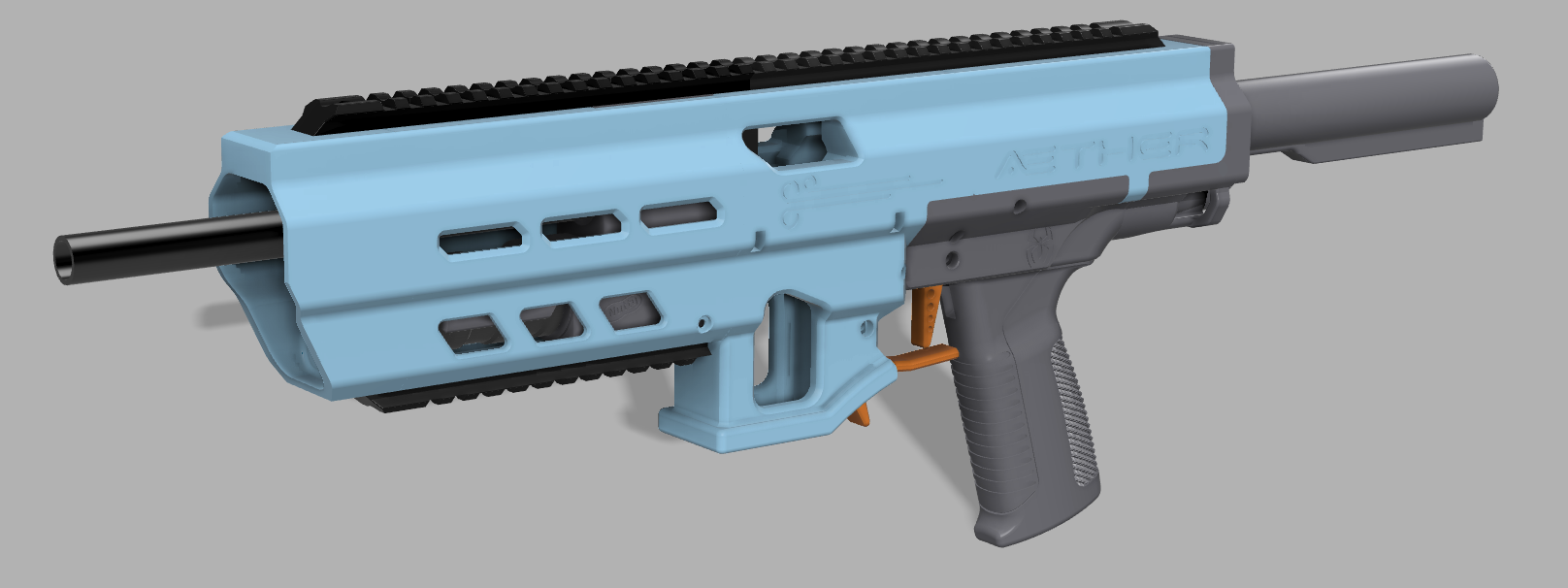 Æther (a cosmic nomad powered HPA semi-auto nerf blaster) — miniatura 2