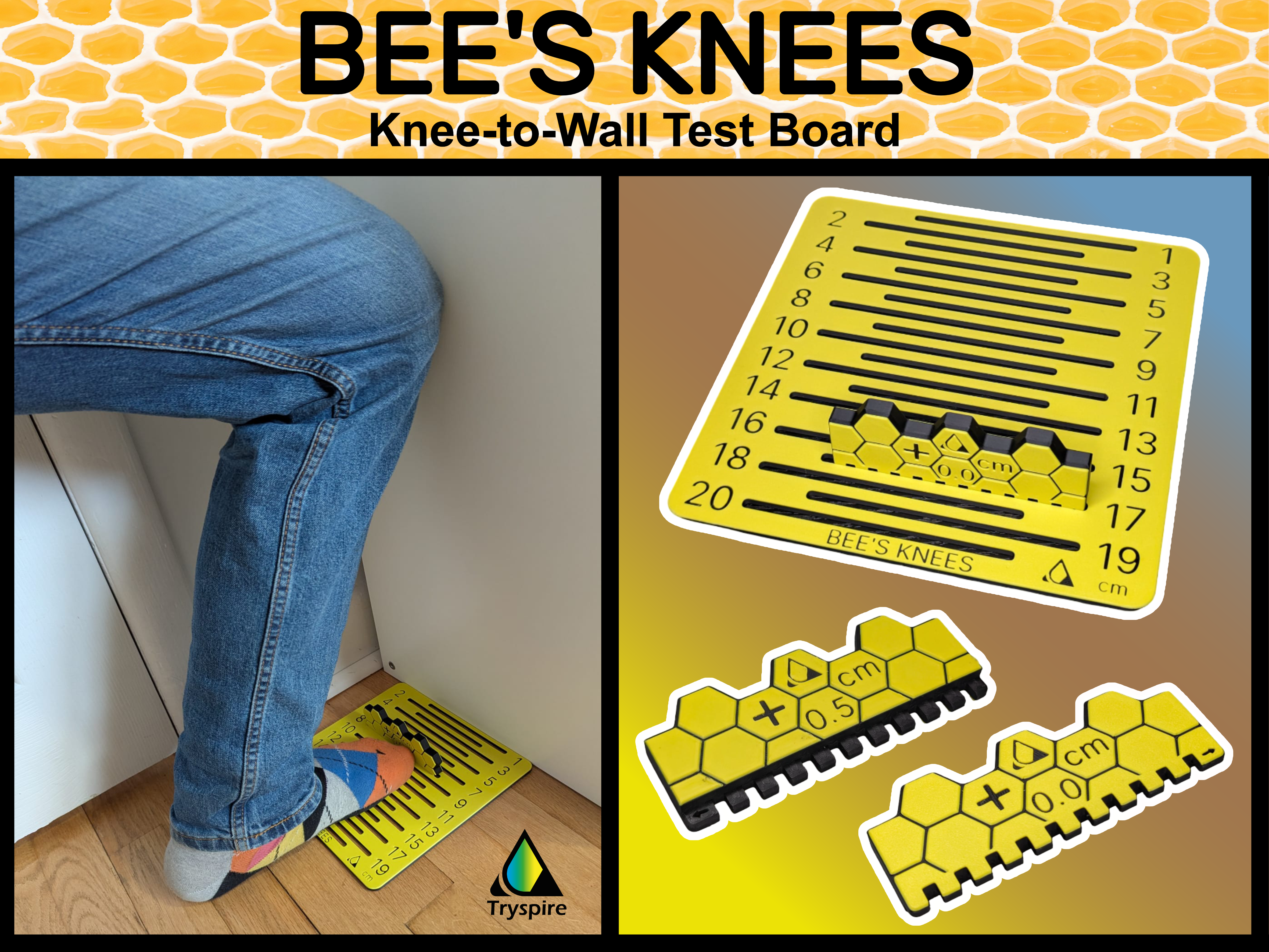 Bee’s Knees (Knee‑to‑Wall Test Board)