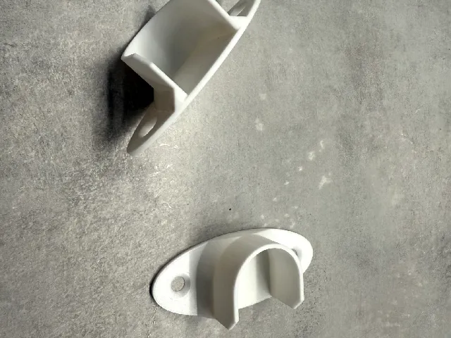 Clothes hanger rod bracket/ Uchwyt drążka na wieszaki.