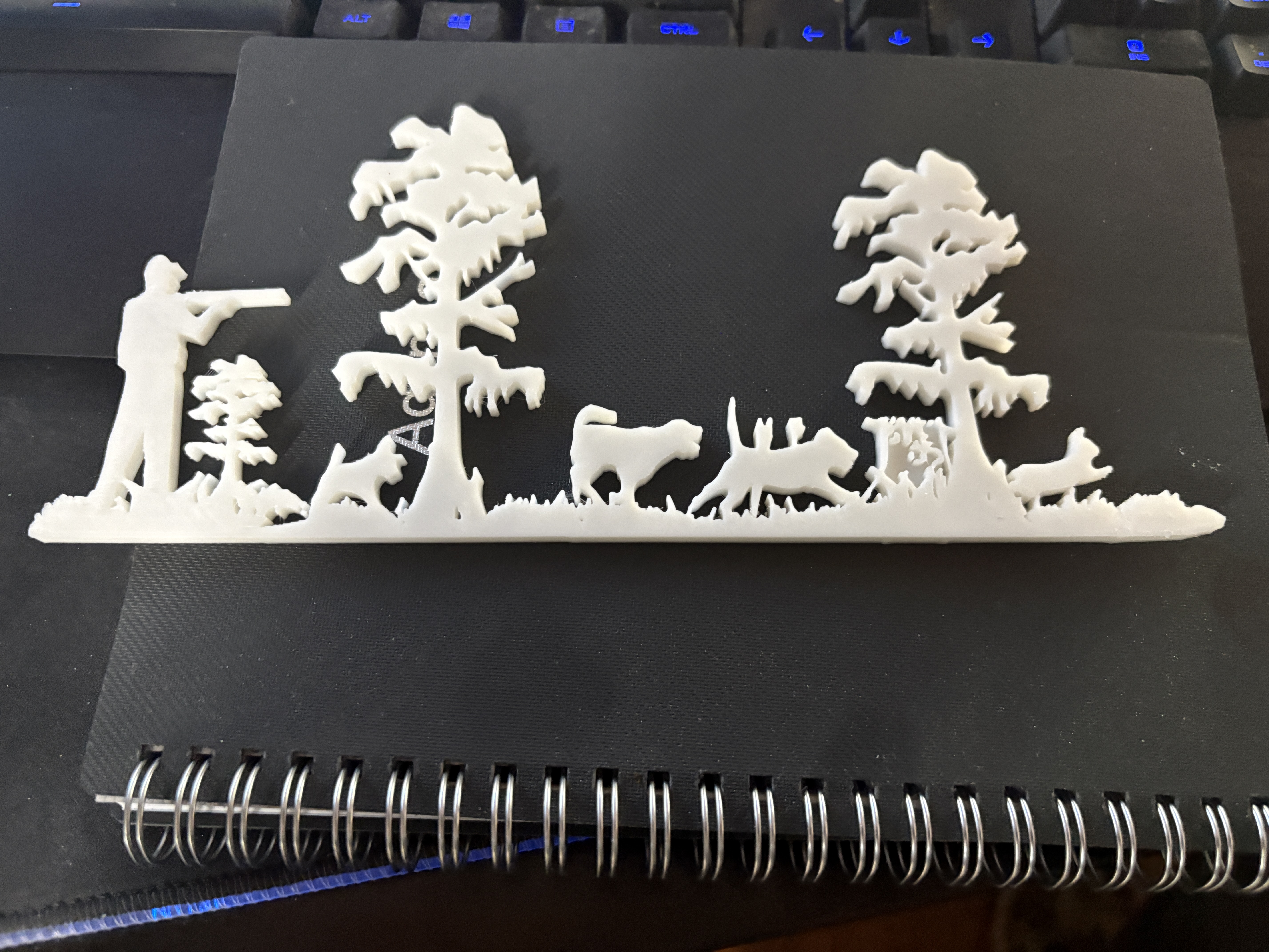Rabbit Hunting Scene