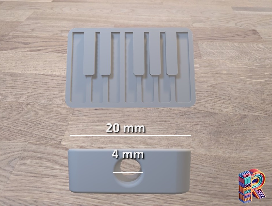Mini Piano Drawstring Bead — miniatura 3