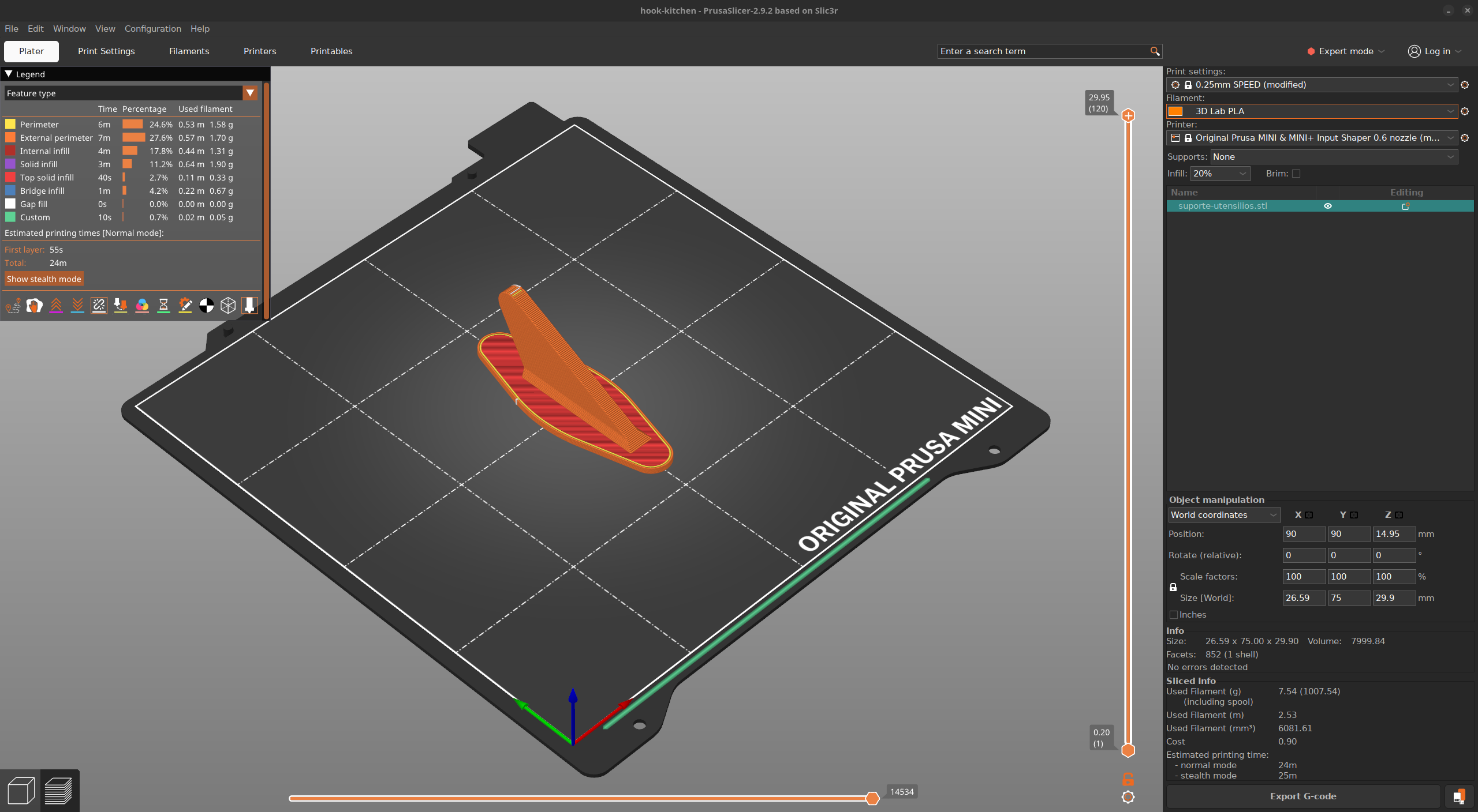 Miniatura 4 do modelo 3D Hook for Kitchen Utensils