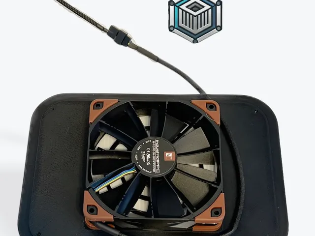 Qidi Plus4 board fan upgrade panel. Cuts driver temps in half!