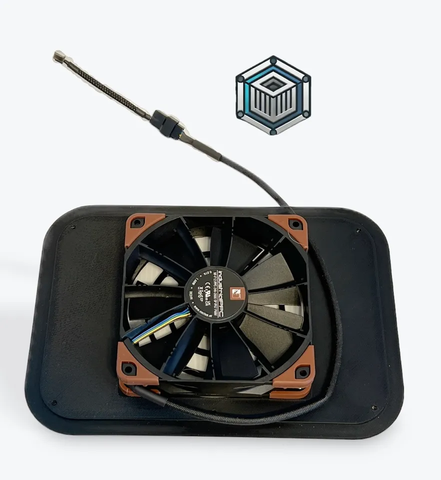 Qidi Plus4 board fan upgrade panel. Cuts driver temps in half! by