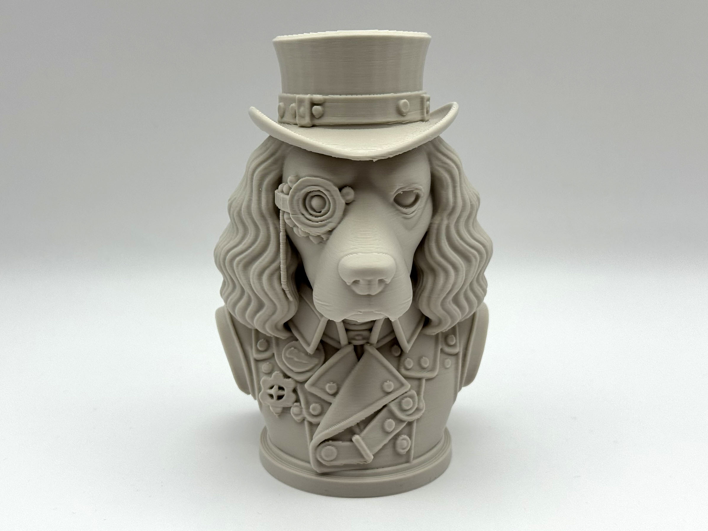 Steampunk Cocker Spaniel Bust