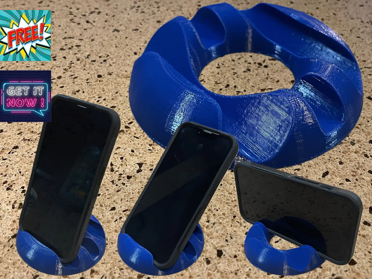 Donut phone stand by Jasonfull Download free STL model
