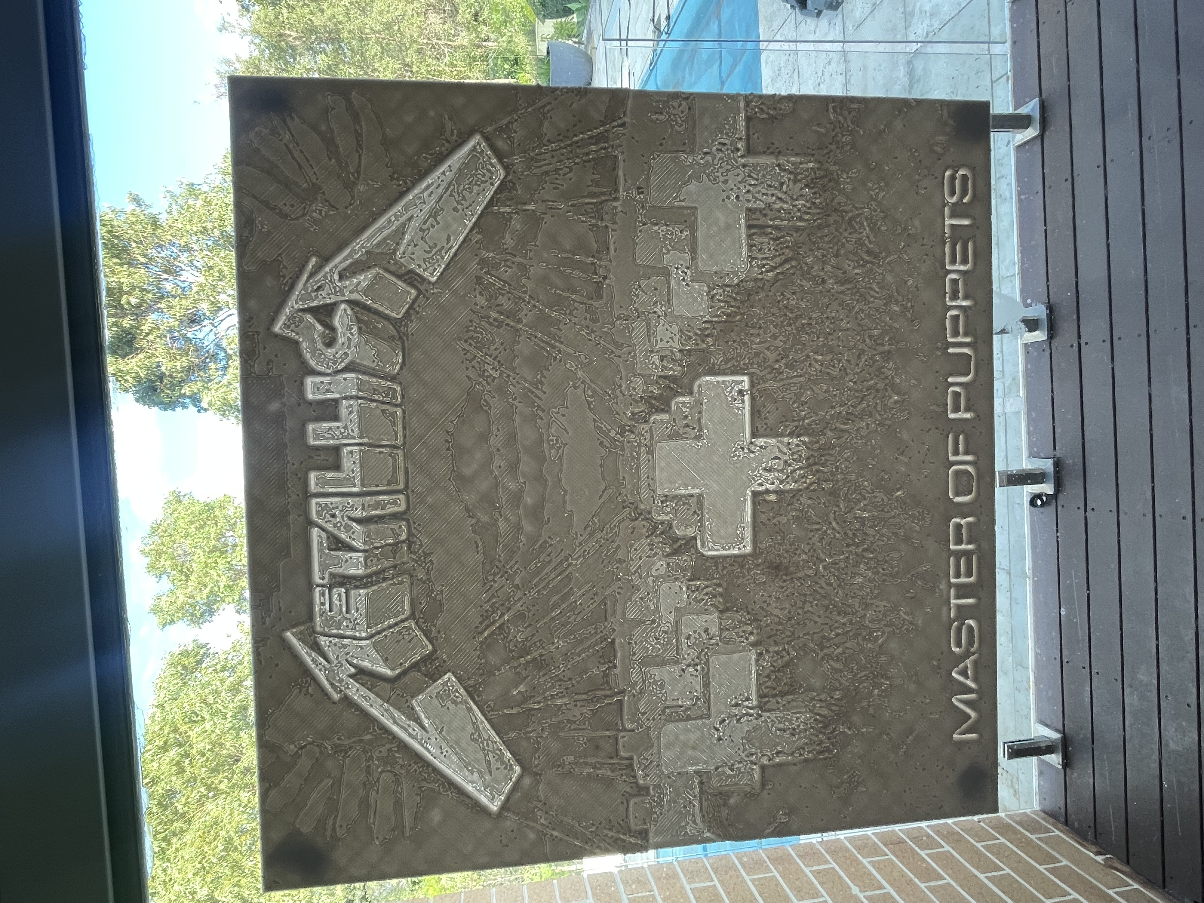 METALLICA MASTER OF PUPPETS LITHOPHANE