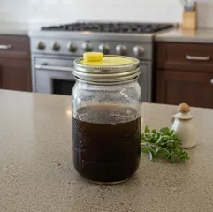 Wide Mouth Mason Jar Lid Insert with Screw Cap