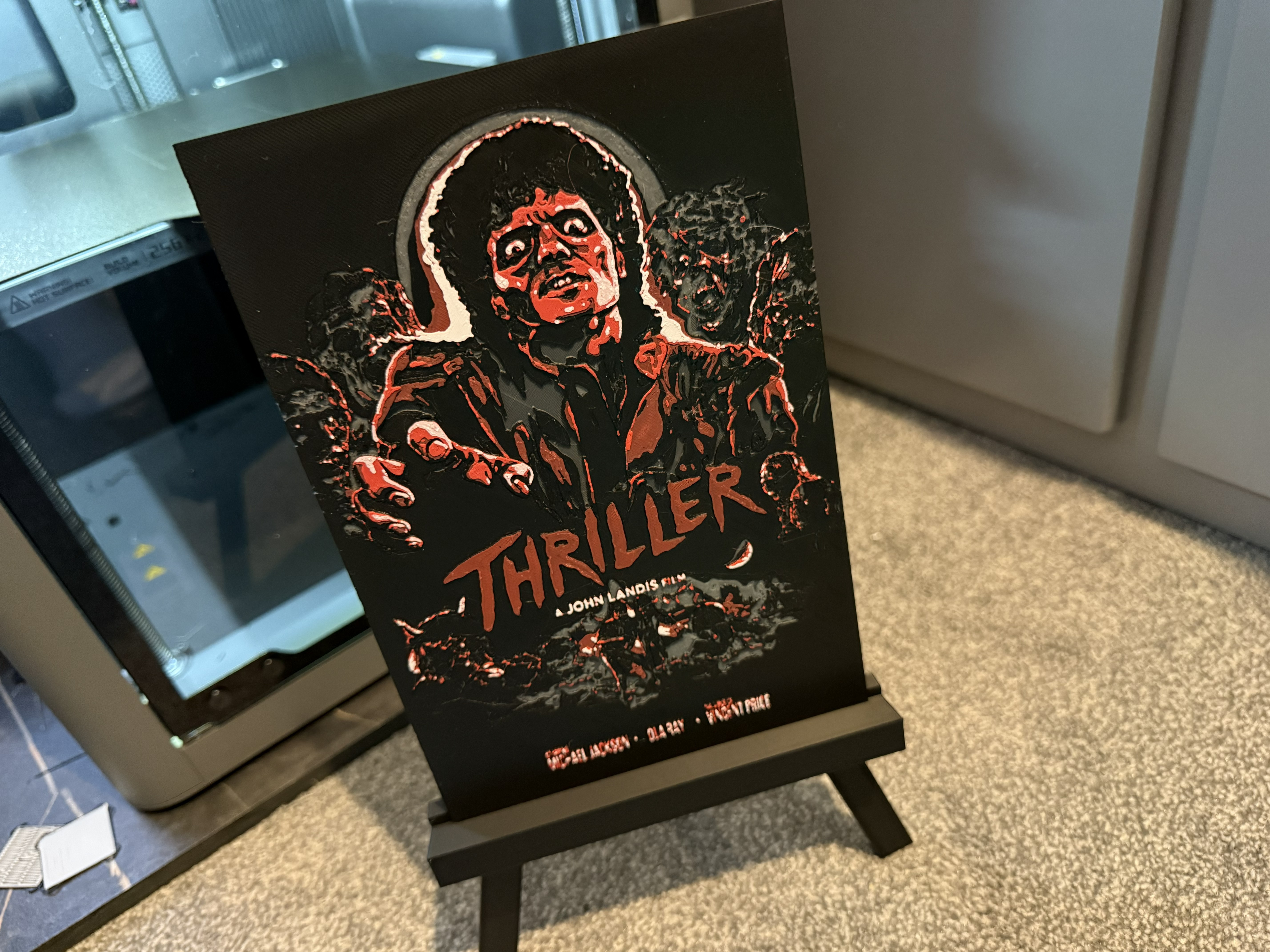 Thriller, Michael Jackson Movie Poster HueForge