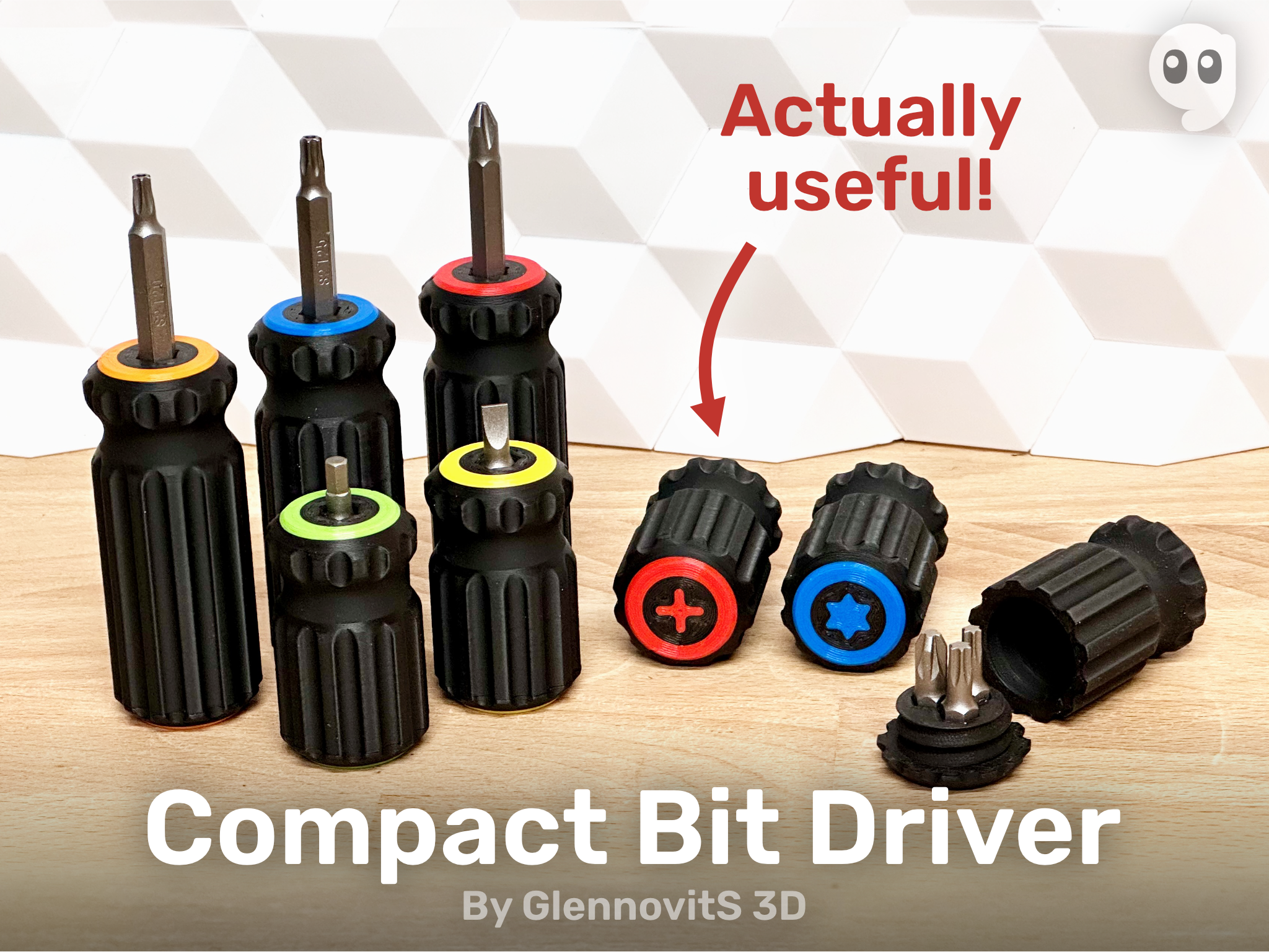 Compact Bit Driver (pocket size screwdriver)