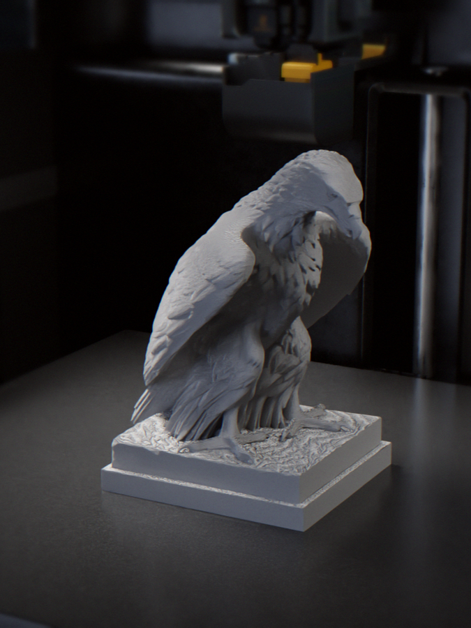 Classic Eagle Sculpture Animal Statue 3D Printable 3D model
