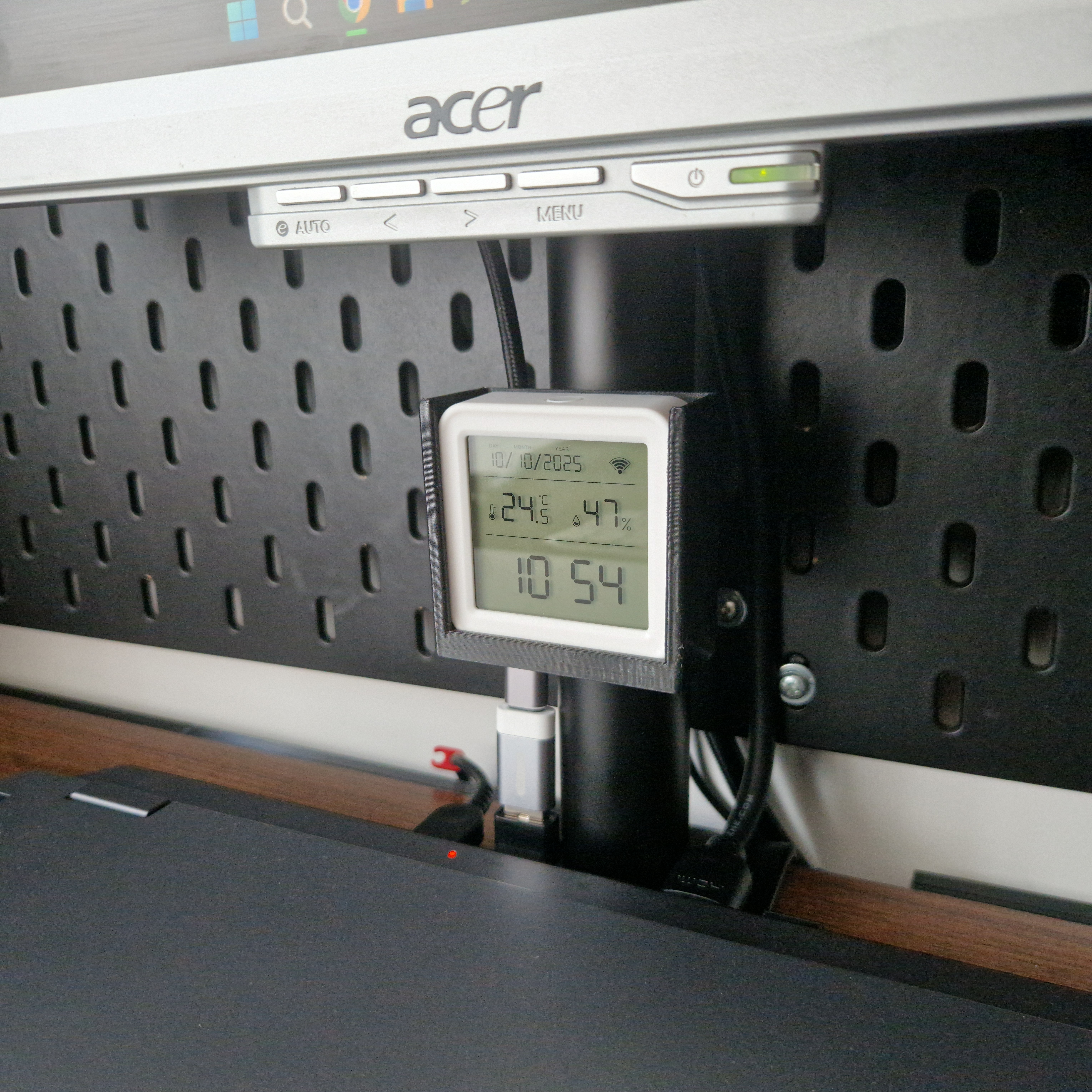 T&H Zigbee Sensor Mount for 35mm Pole/Pipe