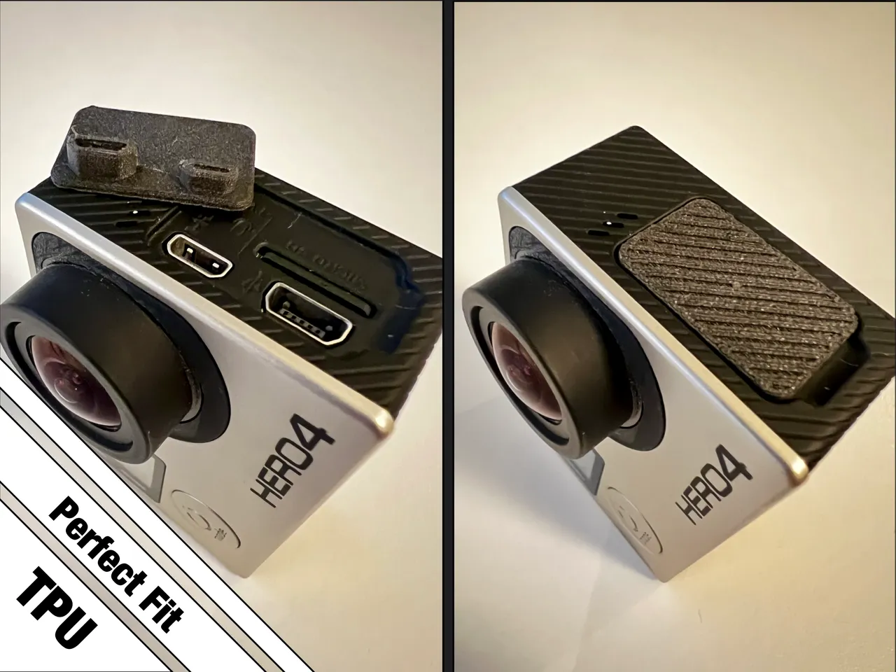 GoPro HERO4 USB Cover replacement by NE3D | Download free STL