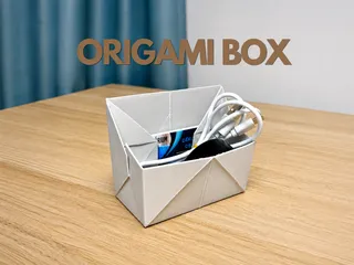 Origami Box | Desk Organizer | Business Card Holder