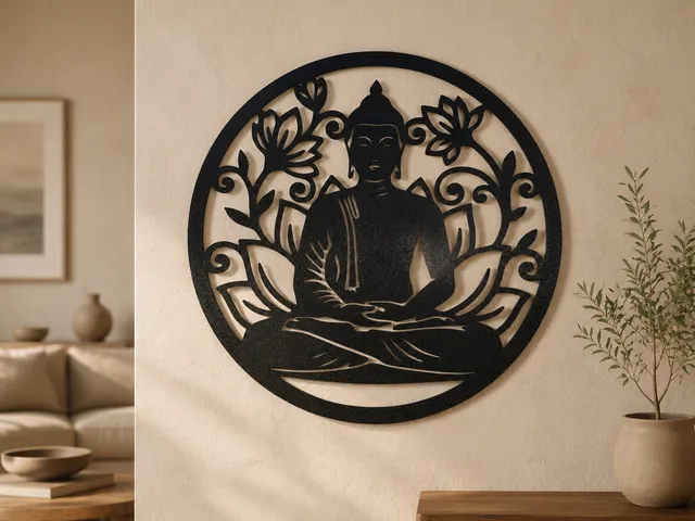 Buddha Wall Art v.18 – Zen Circular Wall Decoration