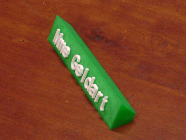 Desktop Nameplate