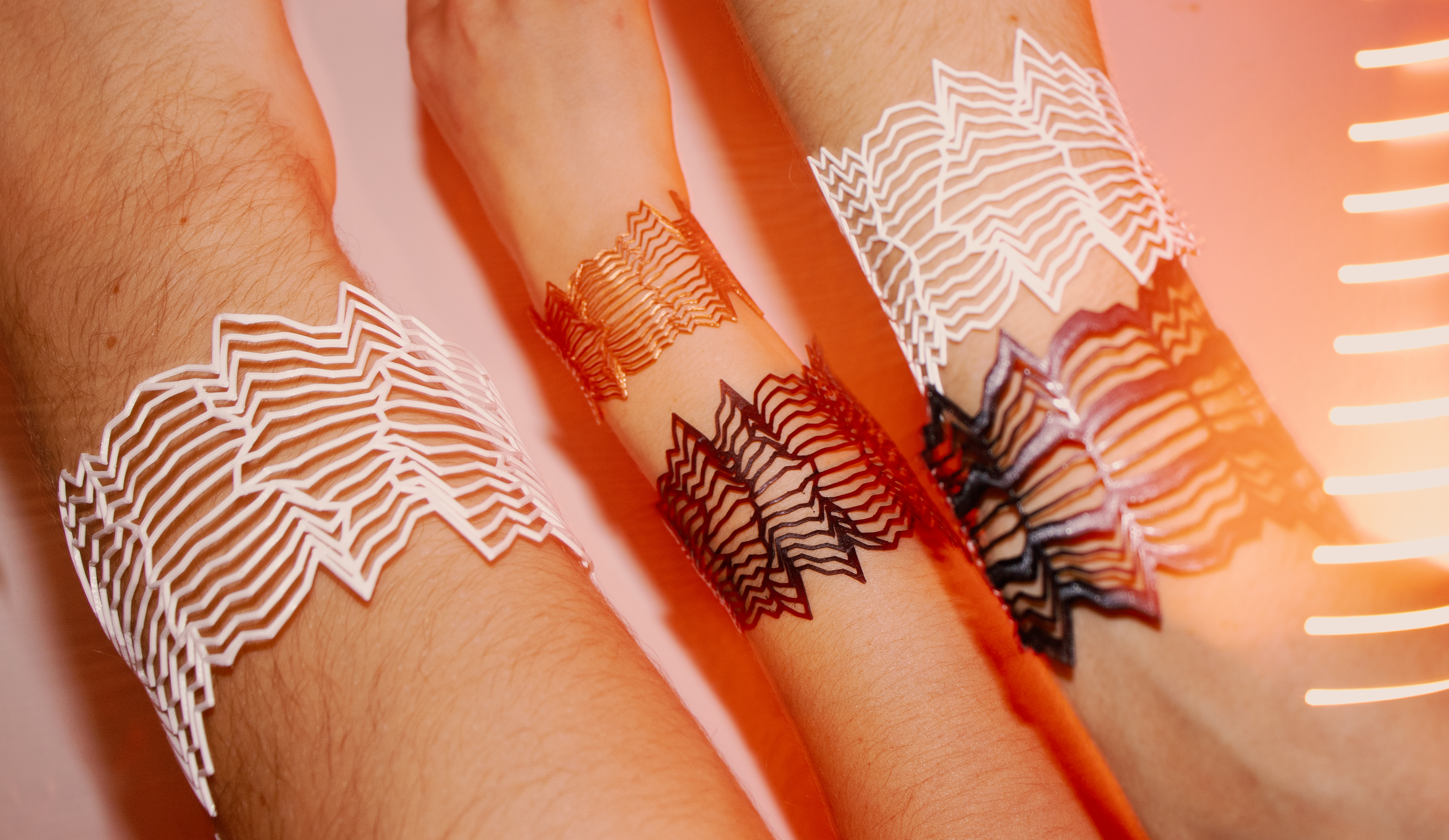 Soundwave design bracelets