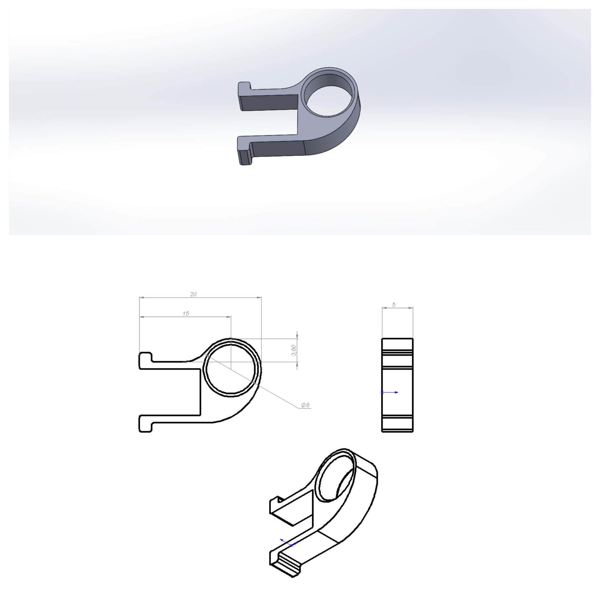 QIDI Q2. PTFE Tube Holder