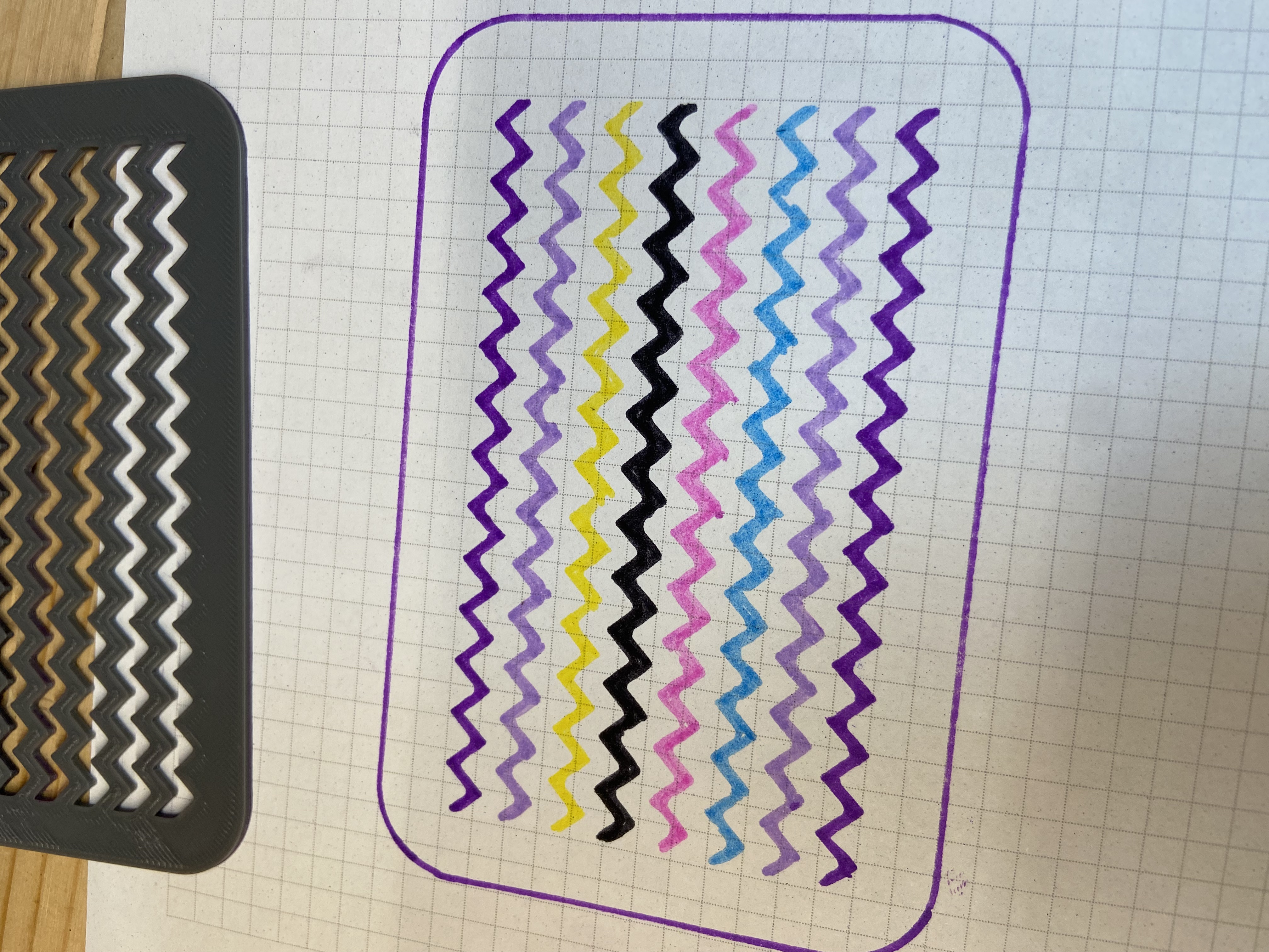 ZIG ZAG Desen Sabağı (Sadece Plastik Aparattır!!!) ZIG ZAG Desen Sabağı (Sadece Plastik Aparattır!!!)