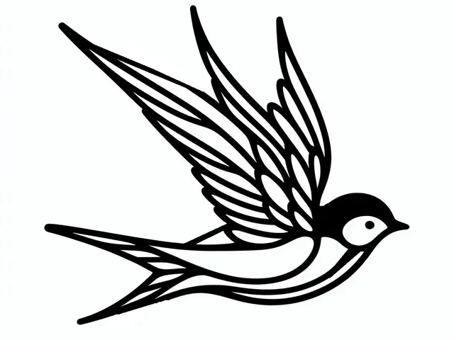 Wall art - Line bird 3
