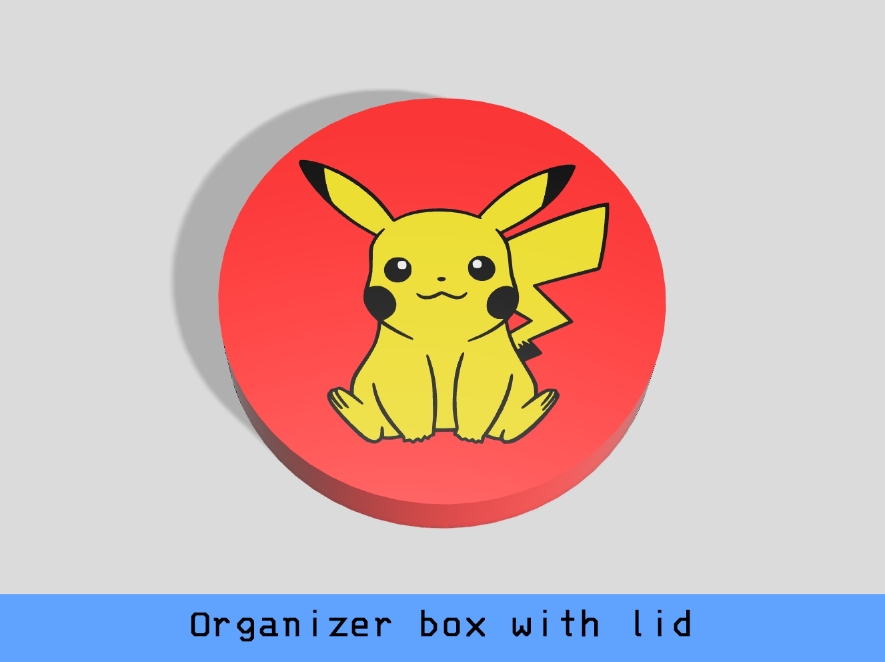 Organizer Box Pokemon - Pikachu